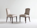 Chaise de salle à manger - Bois-Similicuir - 52x58x94 cm - Taupe clair-Bois brun foncé - Classique contemporain